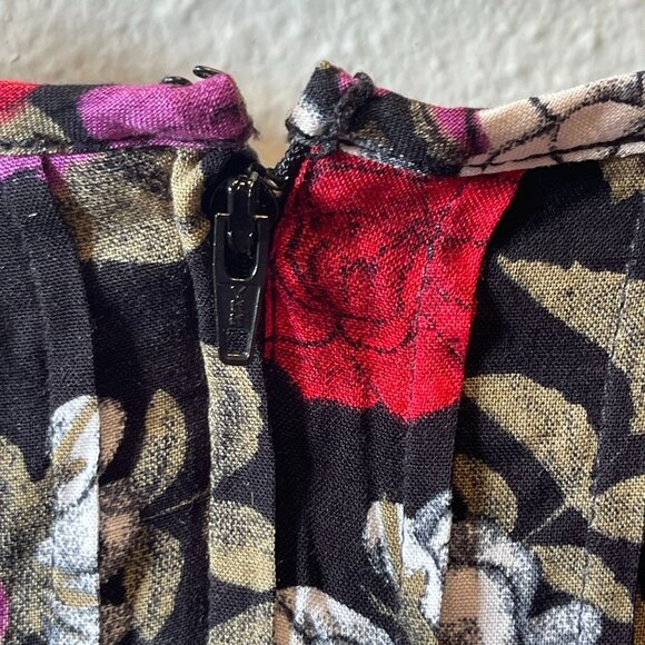 Vintage JBS Ltd Floral Pleated Midi Dress Size 18 - Picture 5 of 10